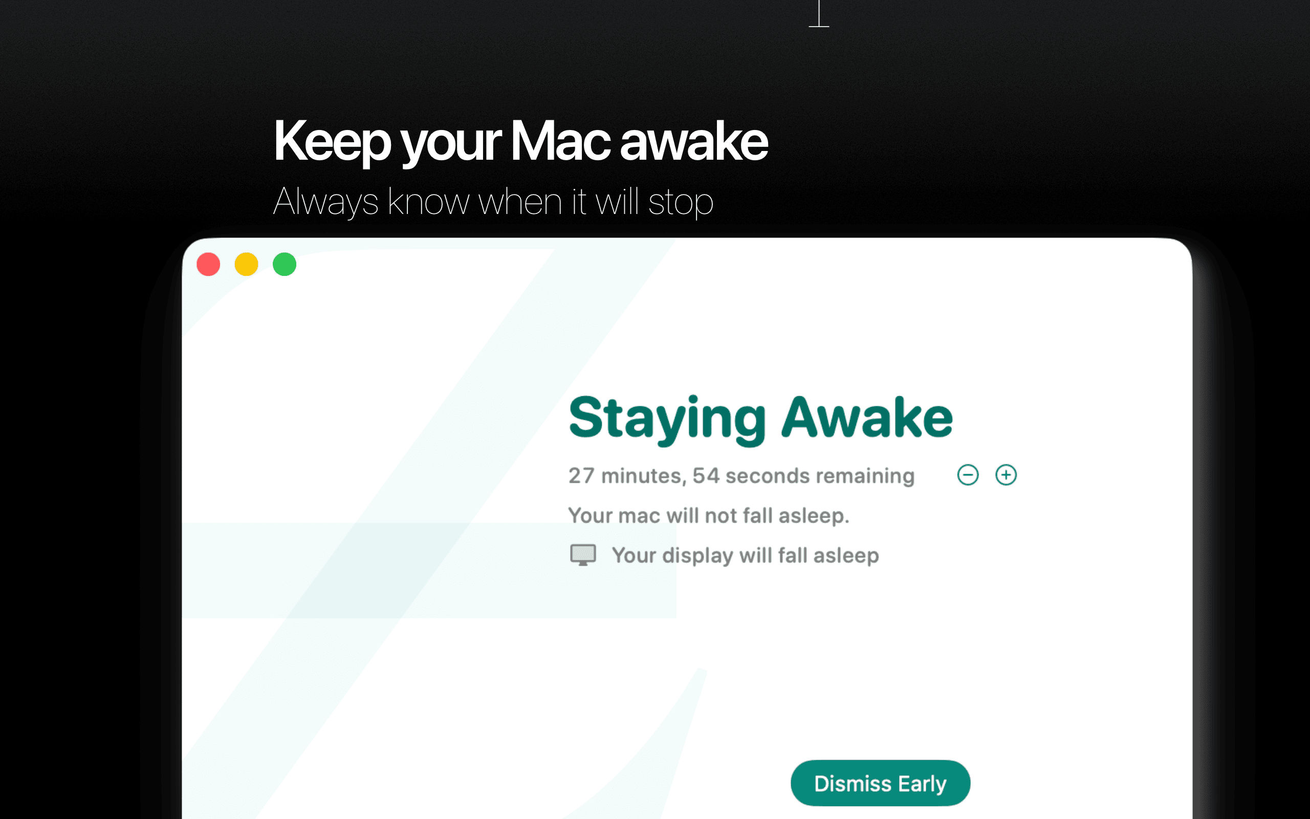 No Z menu bar and session controls